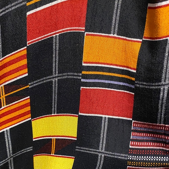 We Be Bop Vintage Colorful Geometric Patterned Cardigan and under top size 1X - Picture 16 of 16